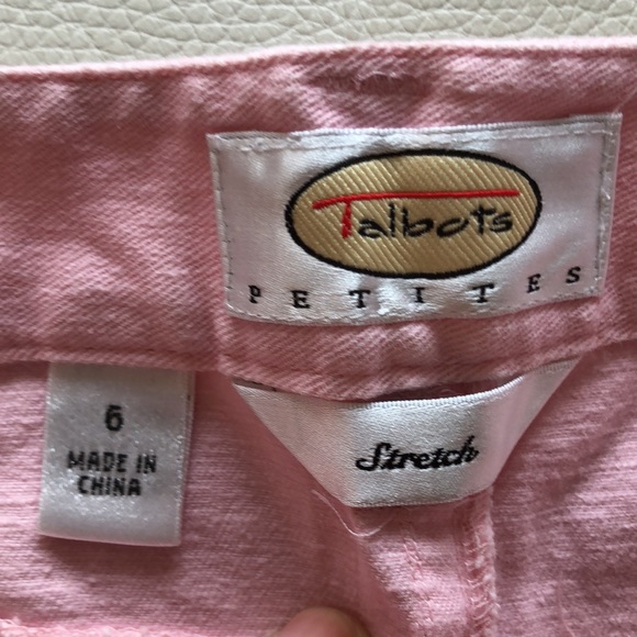 Talbots pink denim cropped jeans - Picture 4 of 8